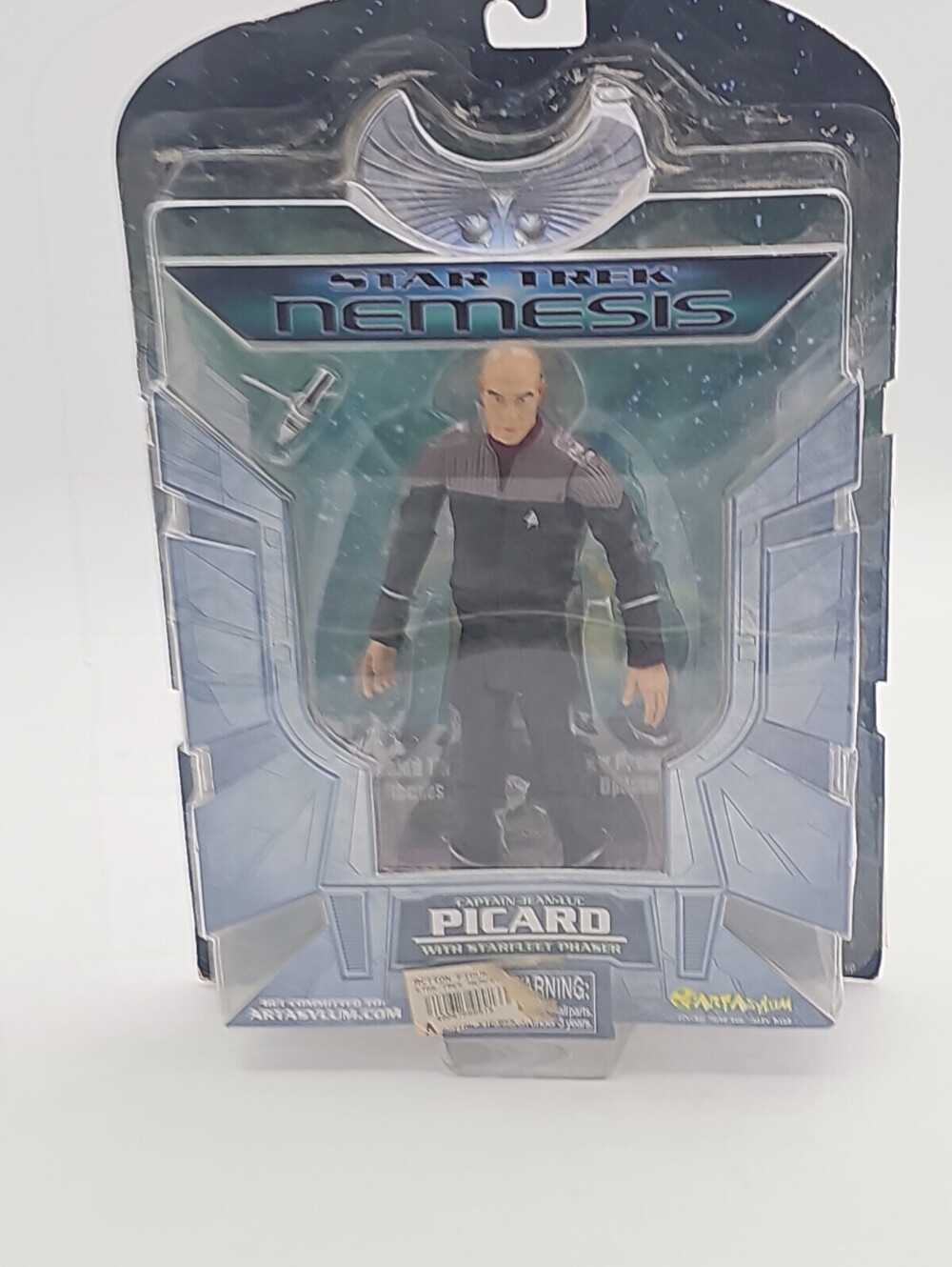 Star Trek Nemesis Captain Jean-Luc Picard Action Figure Art Asylum 2002